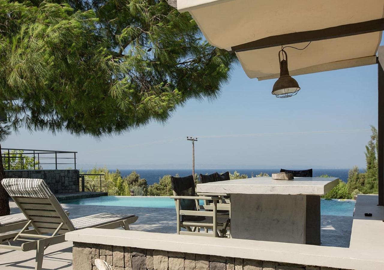 Olivia Estate Villa With Private Swimming Pool Elia Nikitis Exteriör bild